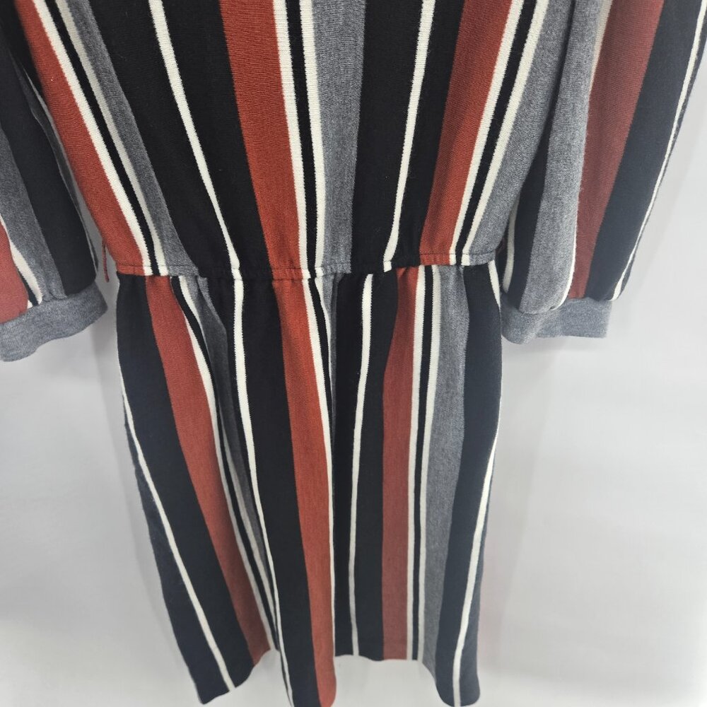 Vintage Leslie Fay X I. Magnin 80s Striped Sweater Dress Estimated Size Medium - Picture 5 of 15